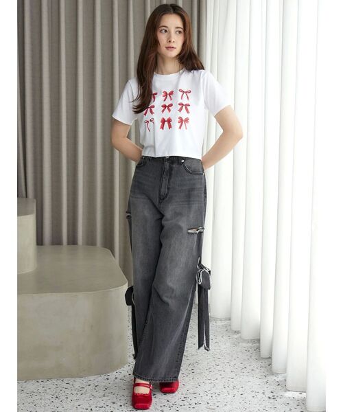 tシャツ RIBBON ASSORT TEE/リボンアソートTシャツ レディース セール】RIBBON ASSORT TEE/リボンアソートTシャツ（Tシャツ