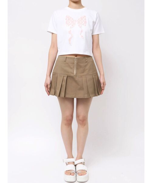 CALNAMUR（カルナムール）の「RIBBON ASSORT TEE/リボンアソートTシャツ（Tシャツ/カットソー・レディース・その他2/オフホワイト/ブラック/アイボリー・FREE）」の20枚目の写真