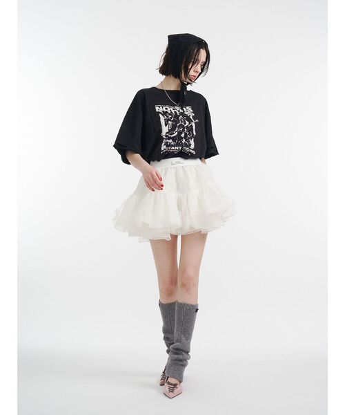 jouetie（ジュエティ）の「レースアップポインテッドパンプス 靴（パンプス・レディース・ピンク/ブラック・MEDIUM/LARGE）」の7枚目の写真