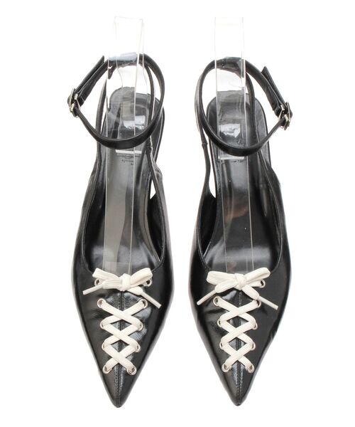 jouetie（ジュエティ）の「レースアップポインテッドパンプス 靴（パンプス・レディース・ピンク/ブラック・MEDIUM/LARGE）」の12枚目の写真