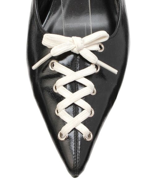 jouetie（ジュエティ）の「レースアップポインテッドパンプス 靴（パンプス・レディース・ピンク/ブラック・MEDIUM/LARGE）」の16枚目の写真