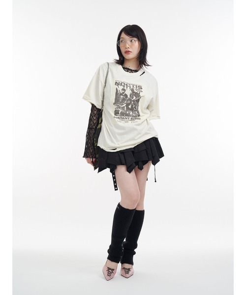 jouetie（ジュエティ）の「レースアップポインテッドパンプス 靴（パンプス・レディース・ピンク/ブラック・MEDIUM/LARGE）」の10枚目の写真