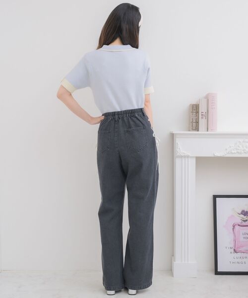 ems excite（エムズエキサイト）の「サイドレースアップPT（その他パンツ・レディース・ブルー系その他/ブラック/ブルー系その他5・FREE）」の15枚目の写真