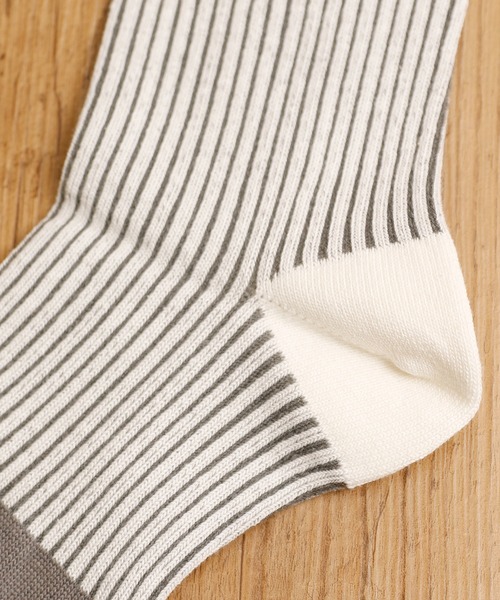 MR.EVERYDAY`S(ミスターエブリデイズ)の「MR.EVERYDAY'S SOCKS(WEDENSDAY) 靴下 ラインソックス MR-E054-100(ソックス/靴下・メンズ・ブラック/グレー/ネイビー・FREE)」の8枚目の写真