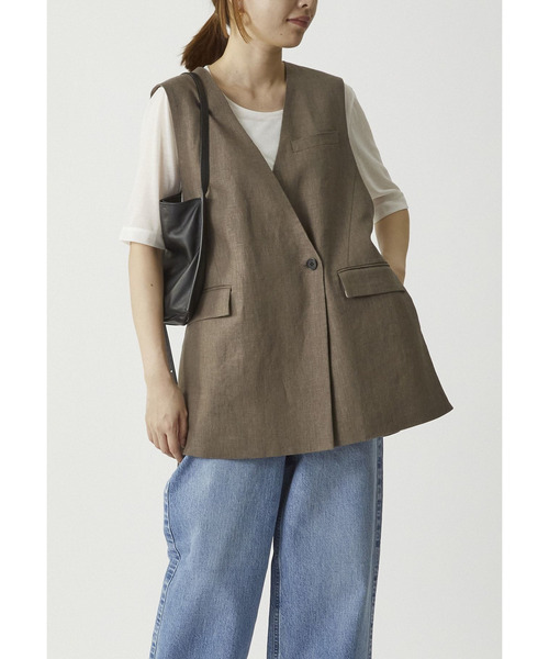 1er Arrondissement(プルミエアロンディスモン)の「シアーTシャツ(Tシャツ/カットソー・レディース・オフホワイト/ブラック系その他3・FREE)」の10枚目の写真