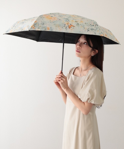ボタニカル柄折り畳み傘 Amazon | 折りたたみ傘 折り畳み傘 ボタニカル柄 花柄 日傘 自動
