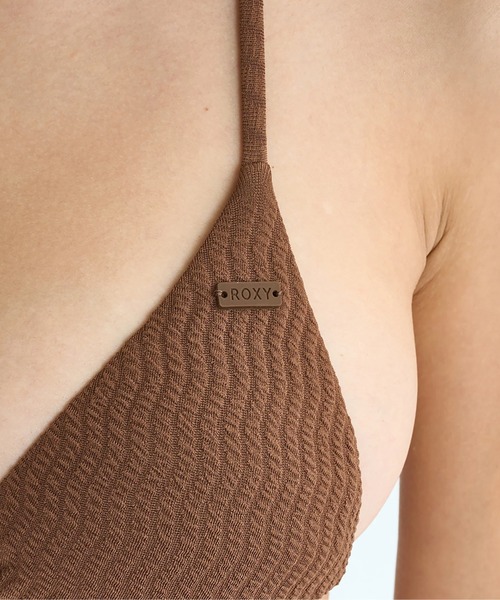 ROXY（ロキシー）の「LAGOS TIKI TRI CEEKY /ロキシー三角ブラハイレグビキニ（水着）（水着・レディース・ブラウン/グリーン・SMALL/MEDIUM/LARGE）」の5枚目の写真