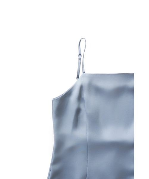 ANDRESD（アンドレスド）の「サテンミニマルドレス / satin minimal dress（ドレス・レディース・ライトブルー/ブラック/ブラウン/ピンク/ミント/カーキ/ベージュ/ネイビー/パープル・S/M/L）」の10枚目の写真