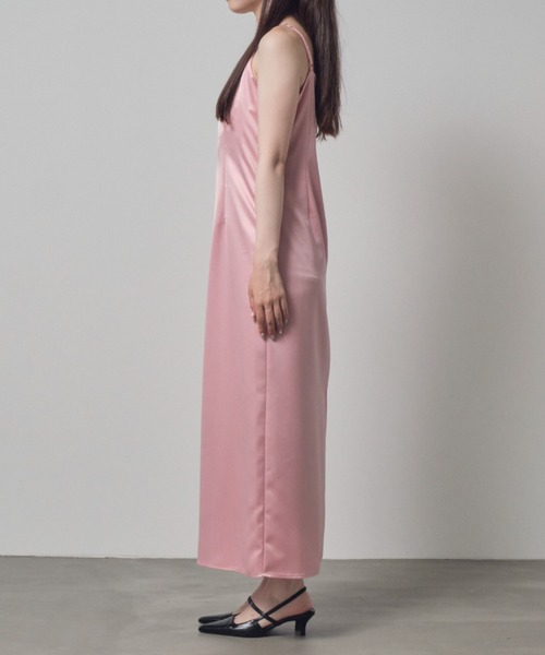 satin minimal dress / サテンミニマルドレス（ドレス