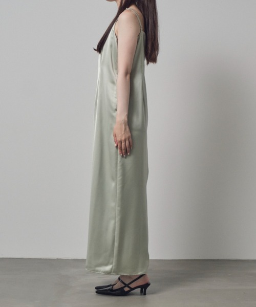 satin minimal dress / サテンミニマルドレス（ドレス