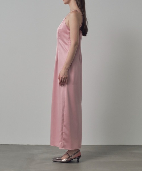 satin minimal dress / サテンミニマルドレス（ドレス