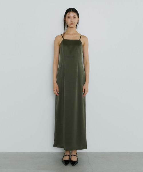 【タグ付】Andresdサテン ミニマルドレス セール】サテンミニマルドレス / satin minimal dress（ドレス