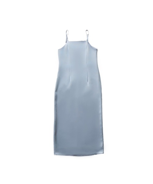 ANDRESD（アンドレスド）の「サテンミニマルドレス / satin minimal dress（ドレス・レディース・ライトブルー/ブラック/ブラウン/ピンク/ミント/カーキ/ベージュ/ネイビー/パープル・S/M/L）」の17枚目の写真