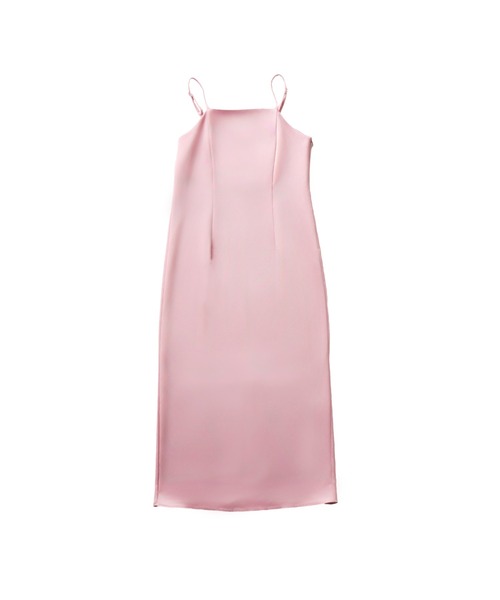 ANDRESD（アンドレスド）の「サテンミニマルドレス / satin minimal dress（ドレス・レディース・ライトブルー/ブラック/ブラウン/ピンク/ミント/カーキ/ベージュ/ネイビー/パープル・S/M/L）」の18枚目の写真