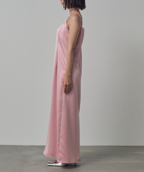 サテンミニマルドレス / satin minimal dress（ドレス）｜ANDRESD