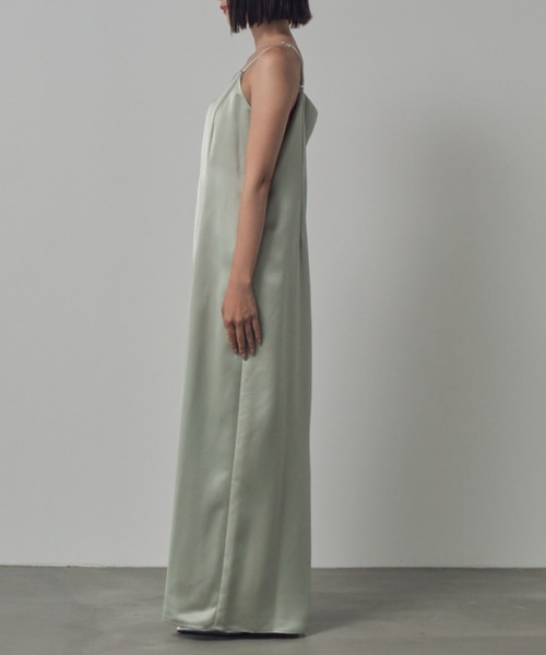 サテンミニマルドレス / satin minimal dress（ドレス）｜ANDRESD