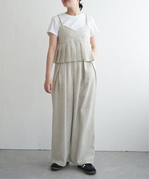 VENCEEXCHANGE(ヴァンスエクスチェンジ)の「サマーツイードプリーツキャミソール(シャツ/ブラウス・レディース・グレー/ブラック/アイボリー/ブラウン・FREE)」の16枚目の写真