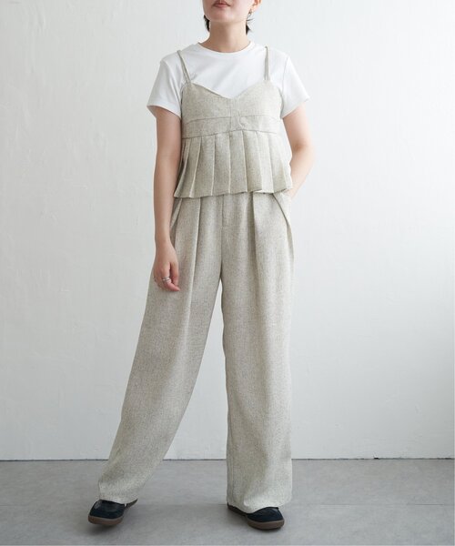 VENCEEXCHANGE(ヴァンスエクスチェンジ)の「サマーツイードプリーツキャミソール(シャツ/ブラウス・レディース・グレー/ブラック/アイボリー/ブラウン・FREE)」の17枚目の写真