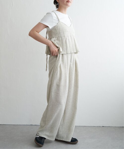 VENCEEXCHANGE(ヴァンスエクスチェンジ)の「サマーツイードプリーツキャミソール(シャツ/ブラウス・レディース・グレー/ブラック/アイボリー/ブラウン・FREE)」の18枚目の写真