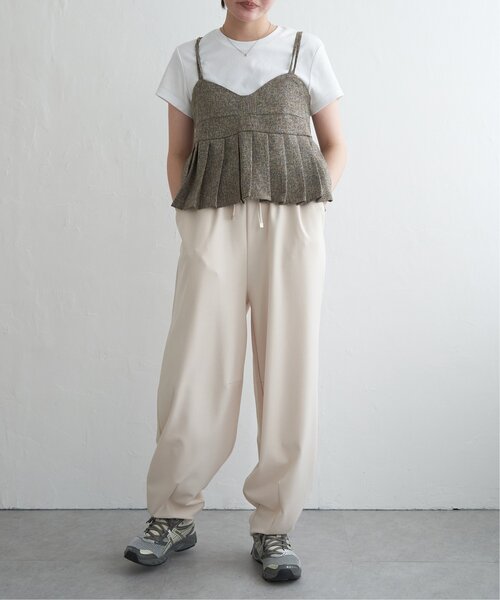 VENCEEXCHANGE(ヴァンスエクスチェンジ)の「サマーツイードプリーツキャミソール(シャツ/ブラウス・レディース・グレー/ブラック/アイボリー/ブラウン・FREE)」の21枚目の写真