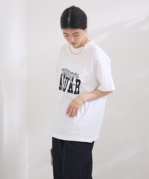 Margaux vintage JAGUAR Tシャツ　ホワイト KATHARINE ROSS】【margaux vintage】JAGUAR Tee（Tシャツ