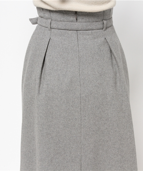 NATURAL BEAUTY BASIC（ナチュラルビューティーベーシック）の「フラノトレンチスカート（スカート・レディース・カーキ/グレー・MEDIUM/X-SMALL/LARGE/SMALL）」の7枚目の写真