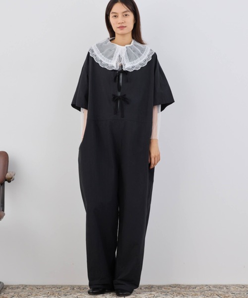 マチャット machatt ハーフスリーブオールインワン ブラック MACHATT マチャット ハーフスリーブオールインワン 人気 商品