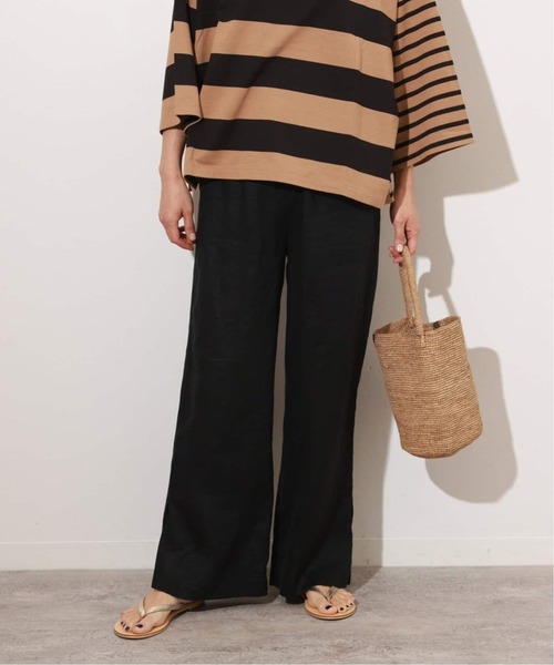 JOURNAL STANDARD relume(ジャーナルスタンダード レリューム)の「《追加2》麻スリットイージーパンツ(その他パンツ・レディース・ブラウン/ベージュ/オレンジ/ブラック/ライトブルー・36/38)」の19枚目の写真