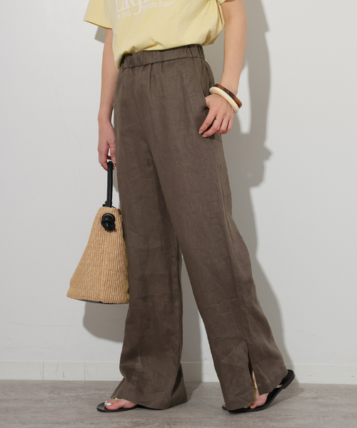 JOURNAL STANDARD relume 麻スリットイージーパンツ 追加》麻スリットイージーパンツ（その他パンツ）｜JOURNAL