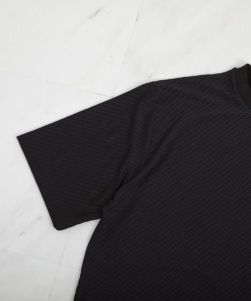 UNION STATION（ユニオンステーション）の「ウェーブジャガードクルーネックT（Tシャツ/カットソー・メンズ・ブラウン/ホワイト/ブラック・S/L/LL/M）」の12枚目の写真