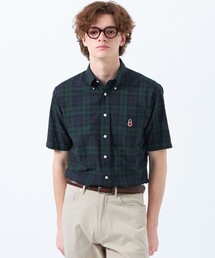 MACKINTOSH PHILOSOPHY（ﾏｯｷﾝﾄｯｼｭ ﾌｨﾛｿﾌｨｰ）の「バッキンガムベア 半袖ボタンダウンシャツ 柄バリエーション（シャツ/ブラウス・メンズ）」