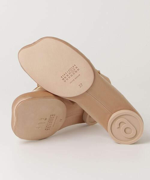 MM6 Maison Margiela（ｴﾑｴﾑｼｯｸｽ ﾒｿﾞﾝ ﾏﾙｼﾞｪﾗ）の「MM6 MAISON MARGIELA / エムエムシックス メゾンマルジェラ：【レディース】BALLET SHOES：S59WZ0093-P5560[ANN]（パンプス・レディース・ブラック/ベージュ系その他・37）」の4枚目の写真