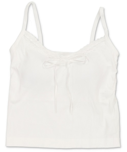 SPINNS（スピンズ）の「カップ付きキャミソール/ビッグリボン/レース（キャミソール・レディース・ピンク/グレー/オフホワイト/ブラック・ONESIZE）」の12枚目の写真