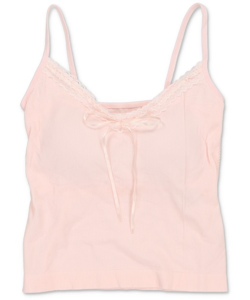 SPINNS（スピンズ）の「カップ付きキャミソール/ビッグリボン/レース（キャミソール・レディース・ピンク/グレー/オフホワイト/ブラック・ONESIZE）」の14枚目の写真