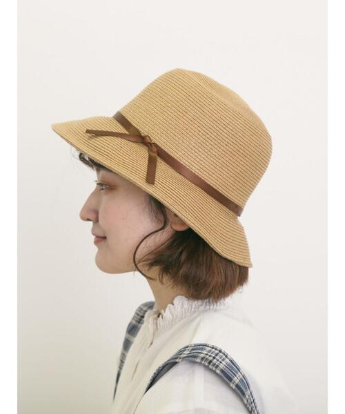 Samansa Mos2（サマンサ モスモス）の「サイドちびリボンハット（ハット・レディース・キナリ/ブラウン・F）」の2枚目の写真
