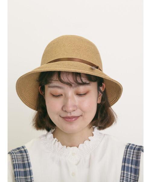 Samansa Mos2（サマンサ モスモス）の「サイドちびリボンハット（ハット・レディース・キナリ/ブラウン・F）」の3枚目の写真