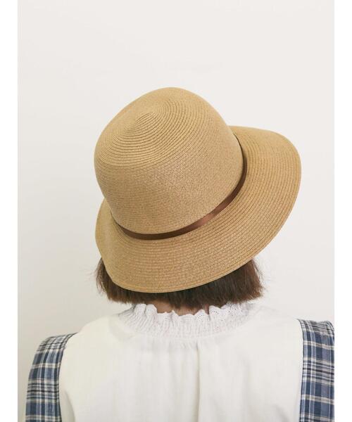 Samansa Mos2（サマンサ モスモス）の「サイドちびリボンハット（ハット・レディース・キナリ/ブラウン・F）」の4枚目の写真