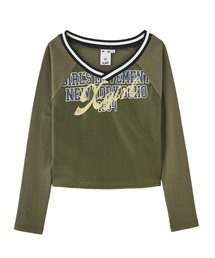 X-girl | MESH PANELED L/S COMPACT TOP(Tシャツ/カットソー)