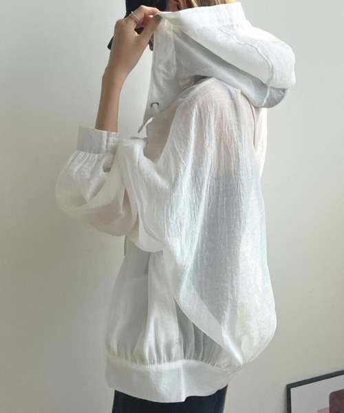 CADBURY（キャドバリー）の「ｼｱｰﾊﾟｰｶｰｼﾞｯﾌﾟｱｯﾌﾟ（その他トップス・レディース・ホワイト/ブラック/ベージュ・FREE）」の15枚目の写真