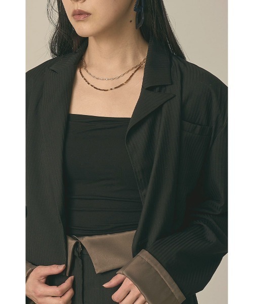 marjour（マージュール）の「BEADS & CHAIN NECKLACE（ネックレス・レディース・ブラウン・FREE）」の12枚目の写真