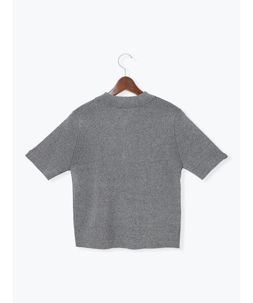 Te chichi（テチチ）の「【松井愛莉着用】ハーフスリーブポロニット（ニット/セーター・レディース・グレー/ブラック/カーキ・F）」の22枚目の写真