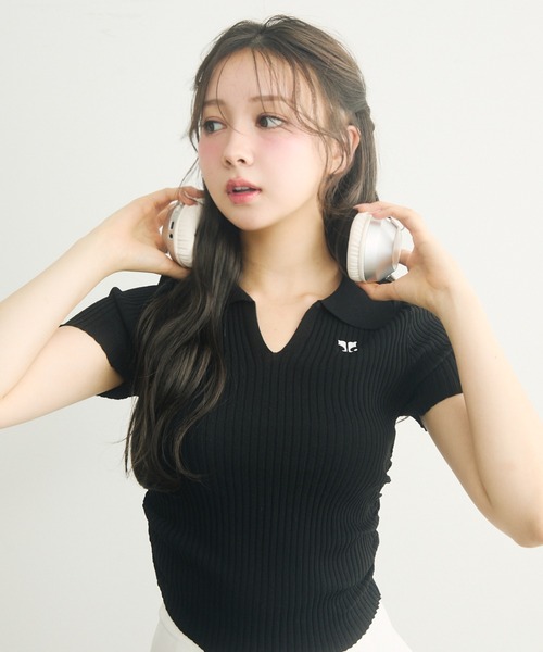 RITSUKO コレクションライン ニットプリーツコート ほぼ未使用 ミニフリルポロニット【2025SM】 | all item| yori