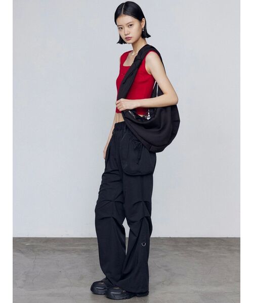 EMODA(エモダ)の「ハングポケットセミフレアパンツ(その他パンツ・レディース・その他/グレー/ブラック・FREE)」の17枚目の写真