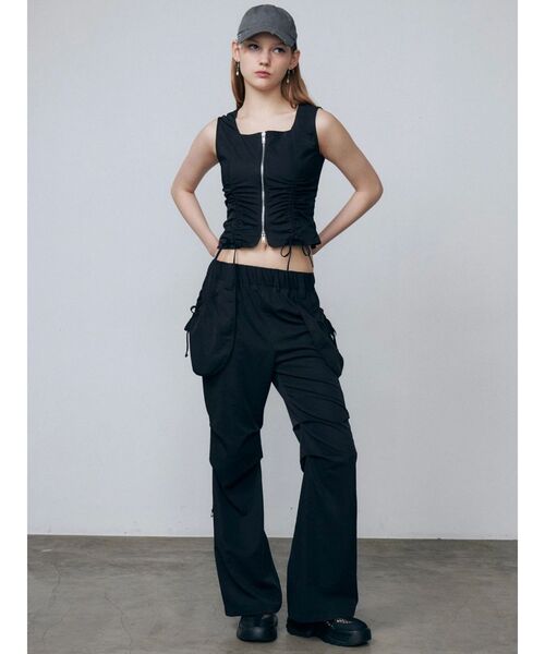 セール】ハングポケットセミフレアパンツ（その他パンツ）｜EMODA