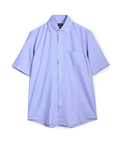 CROWDED CLOSET（クラウデッドクローゼット）の「＜イージーケア＞クールマックスドビーストレッチハーフスリーブビジネスシャツ（シャツ/ブラウス・メンズ・サックスブルー/ホワイト/ラベンダー・02/03/04）」の2枚目の写真