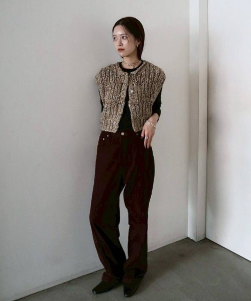 Mix Handknit Vest（ベスト）｜TODAYFUL（トゥデイフル）の