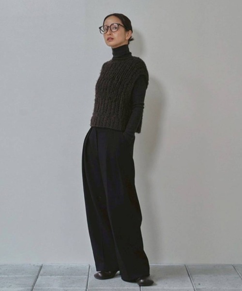 Mix Handknit Vest（ベスト）｜TODAYFUL（トゥデイフル）の