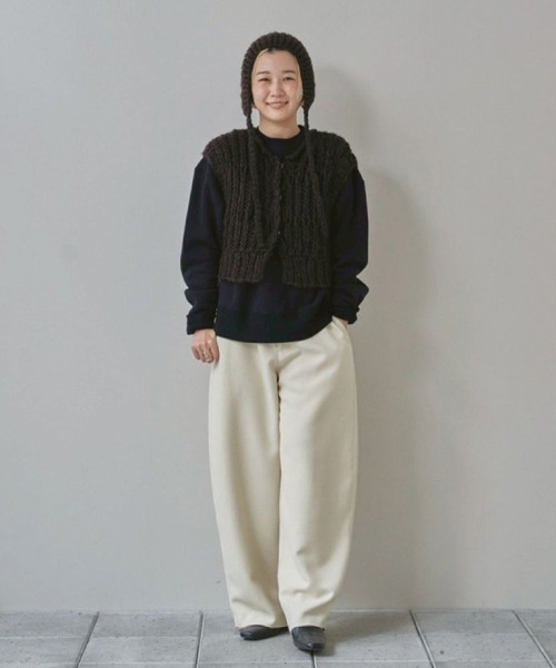 Mix Handknit Vest（ベスト）｜TODAYFUL（トゥデイフル）の