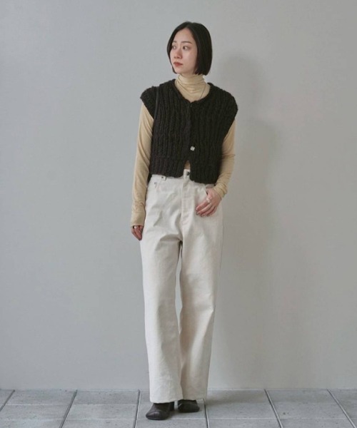 Mix Handknit Vest（ベスト）｜TODAYFUL（トゥデイフル）の
