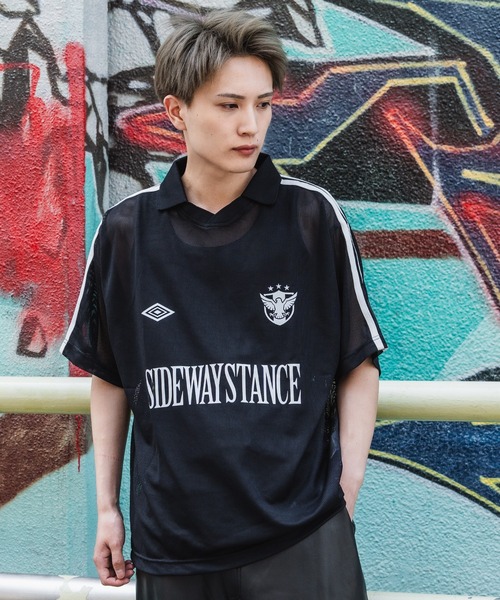 SIDEWAY STANCE(サイドウェイスタンス)の「【SIDEWAY STANCE】メッシュ ゲームポロシャツ(Tシャツ/カットソー・メンズ・ホワイト/ブラック・X-LARGE/LARGE/MEDIUM)」の22枚目の写真